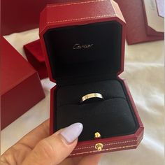 Hey It’s New Ring I Sell It Because Wrong Size. Comes With Original Packaging Luxury Rings For Marriage, Cartier Wedding Rings With Vs Clarity, Elegant Cartier Jewelry For Promise, Cartier White Wedding Jewelry, Designer Cartier Wedding Rings, Designer Wedding Rings With Diamond Accents, Designer Platinum Wedding Rings, Designer White Wedding Rings, Classic Cartier Jewelry For Wedding