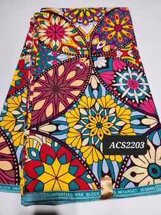 DESCRIPTION African Ankara Fabric. This is high quality African print is 100% cotton and it's 45 inches wide. It is used for making African Clothing, African quilts, & For Home decoration. FYI: Print is Double sided. The listing is for 3yards and 6yards Each piece of fabric measures: 105 - 108in by 45in for 3yards 210 - 216in by 45in for 6yards If you purchase more than one yard, you will receive one continuous piece. *If you require more than what I have listed, feel free to send me email. CARE INSTRUCTIONS:•DO NOT BLEACH•Hand wash with cold water and mild soap or Dry clean•Press with warm iron on the wrong side only. Color may be different due to your monitor Multicolor Cotton Fabric With Vibrant Print, Cotton Fabric With Vibrant Multicolor Print, Vibrant Multicolor Cotton Fabric, Cotton Fabric With Vibrant Patterned Print, Multicolor Floral Print Cotton Fabric, Vibrant Print Patterned Cotton Fabric, Colorful Patterned Cotton Fabric, Patterned Cotton Fabric With Vibrant Print, Vibrant Print Cotton Fabric