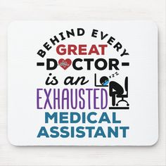 Medical assistant design is perfect gift for CMA, MA or certified medical assistant. Funny design says: "Behind every great doctor is an exhausted medical assistant" Medical Assistant Gift Ideas Diy, Medical Assistant Tumbler Cups, Cma Medical Assistant Shirts, Medical Assistant Quotes Inspiration, Medical Assistant Svg Free, Medical Assistant Appreciation Ideas, Medical Assistant Gifts, Medical Assistant Week Gift Ideas, Medical Assistant Shirts