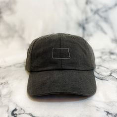 We use Adams brand caps that are made from high-quality 100% lightweight, breathable cotton. These hats are unisex. They are a perfect, everyday staple for all your outfits. On the back, there is a tuck-away leather back strap with antiqued brass buckle and grommet to size it how you'd like it to fit! >> Each hat is made to order and embroidered in Memphis << >> Listing photo hat color is Charcoal. Video hat colors are Charcoal, Solid Black, Olive << Bachelorette Hats, Monogram Hats, Branded Caps, Cap Girl, Map Outline, Bride Hat, State Outline, Embroidered Monogram, Embroidered Hat