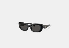 Pillow Tabby Narrow Rectangle Sunglasses | COACH Modern Coach Sunglasses With Mirrored Lenses, Coach Modern Sunglasses With Mirrored Lenses, Chic Coach Sunglasses With Tinted Lenses, Gift Wishlist, Rectangle Glasses, Coach Sunglasses, Microfiber Cleaning Cloths, Rectangle Sunglasses, Modest Fashion Outfits