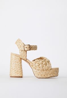 Material: Jute Heel Height: 4.25" Platform Height: 1.5" Measurements will vary slightly Closure: Adjustable Buckle Imported Summer Party Straw Sandals, Heeled Espadrilles, Dressy Shoes, Wide Width Boots, Fashion Shoes Sandals, Honeymoon Outfits, Perfect Denim, Senior Picture Outfits, Wide Width Shoes