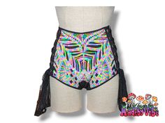 Introducing my Handmade High-Waisted Lace-Up Sequin Booty Shorts: 🌟 Elegant Lace-Up Sides: Delicately designed lace-up sides add a touch of sophistication to your festival or rave look. 🌟 High-Waisted Design: Flattering high waist provides a comfortable and stylish fit. 🌟 Sequin Magic: Sparkling sequin fabric catches the light for a dazzling effect on the dance floor. 🌟 Fully Lined: Lined for your comfort, these shorts offer a soft touch against your skin. 🌟 Easy Movement: The crotch gusset Fitted Rave Bottoms With Built-in Shorts, Fitted Rave Shorts, Fitted Green Bottoms For Rave, Rave Style Festival Shorts, Rave Bottoms With Built-in Shorts, High Waist Rave Bottoms For Spring, Black Rave Bottoms For Spring, Fitted Multicolor Shorts For Festival, Multicolor Short Rave Bottoms