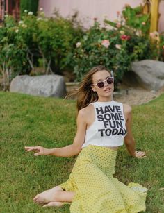 When they tell you it’s only Tuesday… 🌼 White Cropped Hem Crop Top For Summer, Summer Cropped Tank Top For Loungewear, Sporty Cropped T-shirt For Summer, Sporty Cropped Hem Crop Top For Summer, Cropped Tank Top For Summer Loungewear, Summer Cropped Athleisure Shirt, Trendy Sleeveless Crop Top For Loungewear, Summer Athleisure Cropped Shirt, Sporty Stretch Cropped Shirt For Summer