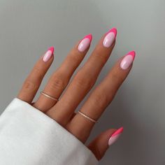 50+ Amazing Barbie Nails You Need To Try; neon nails! This includes barbie nails design ideas, barbie nails acrylic, barbie nails short, barbie nails design, barbie nails design ideas almond, barbie nails aesthetic, barbie nails almond, barbie nails 2023, barbie nail art & more! This also includes barbie nail ideas, barbie nails pink, pink nails, pink nails designs, barbie nails acrylic design, barbie nails acrylic pink, barbie nails simple & more! #barbienails #barbienailsdesigns #pinknails Pink French Nails, February Nails, Pink French, Her Nails, Nails French, Nails Pink, Pink Nail, Pink Acrylic Nails