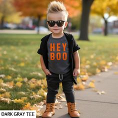 Halloween Shirts Toddler Boy Halloween t Shirt, Kids Halloween Sweatshirt, Halloween Party Tee * SHIPS in 1 Business Day! * UNISEX tees & sweatshirts are soft and durable!  * Shop with Confidence! We are a 5-Star Rated Shop operating since 2015! * Easy measuring tip: Take your favorite sweatshirt or tee, lay it on a flat surface and measure the width (armpit to armpit) and length (top to bottom), then compare with our size chart!  * Unisex, classic fit, preshrunk, poly/cotton blend. (both tees & Cute Halloween Outfits, Boy Halloween Costumes, Kids Outdoor, Halloween Boys, T Shirt Mockup, Boy Costumes, Tshirt Mockup, Halloween Sweatshirt, Shirt Mockup