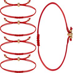 PRICES MAY VARY. Package contents: you will receive a plenty of 7 knots kabbalah protection red cords,sufficient quantity are provided for you to wear or send to your friends and families, nice accessories for New Year, Christmas, Mother's Day, birthday, Valentine's Day and more festivals and important days 7 Knots bracelet: each bracelet is featured with 7 knots in vibrant red color, and designed with pull knots on both sides to adjust the size as your desire, so it's very easy to wear, it will Red Rope, Knot Bracelet, Cord Bracelet, Paracord Bracelets, Cord Bracelets, Bracelet For Women, Nature Prints, Vibrant Red, Handmade Bracelets