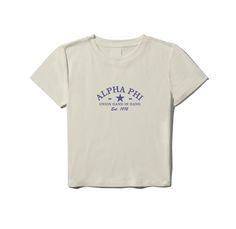 a white t - shirt with the words lappa phi on it