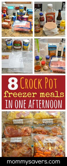 crock pot freezer meals in one afternoon