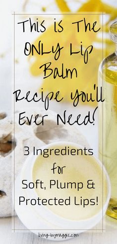 Lip Balm Recipe With Beeswax -min Diy Lip Care Recipes, 3 Ingredient Lip Balm Recipe, Lip Balm With Beeswax Diy, How To Make Beeswax Lip Balm, Best Chapstick Recipe, Beeswax Balm Recipe, Coco Butter Recipes, Diy Lip Balm Recipes How To Make, Homemade Organic Lip Balm