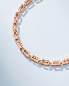 Crafted with 18-karat gold, this block-chain bracelets presents a symphony of four-sided hallow links. Each hollow block interlocks to form a chain that is both lightweight and striking in its thickness. Clean lines make this necklace is a versatile statement piece to wear all day or night. Details 18k yellow gold, rose gold or white gold 7" inch bracelet is adjustable at 6.5" inches 8" inch bracelet is adjustable at 7.5" inches Model styling 7" bracelet in yellow gold, first from the left Model Modern Rose Gold Chain Bracelet With Rectangular Links, Modern Rose Gold Box Chain Bracelet, Fine Jewelry Bracelets With Rectangular Chain Links, Rose Gold Metal Bracelet With Rectangular Links, Rose Gold Bracelets With Rectangular Metal Links, Rose Gold Jewelry With Rectangular Links Chain, Formal Gold Bracelet With Rectangular Links, Rose Gold Jewelry With Rectangular Links And Polished Finish, Rose Gold Jubilee Chain Bracelet With Rectangular Links