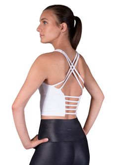 Liquid bra in black | YUCO Athleisure Strappy Sports Bra With Built-in Bra, Strappy Sports Bra With Built-in Bra, Compressive Cross Back Sports Bra With Built-in Bra, T-back Sports Bra With Straps For Workout, Cross Back Sports Bra With Built-in Bra For Training, Sports Bra With Strappy Back And Built-in Bra, Athleisure Sports Bra With Built-in Padding, T-back, Sports Bra With Built-in Padding For Light Exercise, High Stretch Crop Top With Built-in Padding For Workout