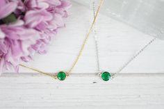 Emerald Necklace Gold Emerald Pendant Sterling Silver Emerald Elegant Nickel-free Necklace For May Birthstone, Elegant Nickel Free Necklace For May Birthstone, Nickel-free May Birthstone Necklace For Anniversary, Gold Bezel Setting May Birthstone Necklace, Gold Necklace With May Birthstone Gemstone, Sterling Silver Crystal Necklaces For May Birthstone, Sterling Silver Crystal Necklace For May Birthstone, Sterling Silver Crystal Necklace For May Birthstone Gift, Nickel-free May Birthstone Necklace For Birthday