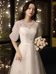 High collar stduent dress, white birthday dress, embroidered fairy dressMaterial:tulleColor:as picture or custom colorNeckline:high neckBack details:zipperStyle:sweetDress type: A-line&ltp&gtFeatures: embroidered</p>&ltbr/>&ltp&gtCustomized service and Rush order are available.</p>&ltbr/>&ltp&gtThis dress could be custom made, there are no extra cost to do custom size and color.</p>&ltbr/>&ltp&gtPlease leave your phone number White Birthday Dress, Embroidered Fairy, Kawaii Outfits, Character Clothes, White Birthday, Dress Homecoming, Birthday Dress, Fairy Dress, Kawaii Clothes