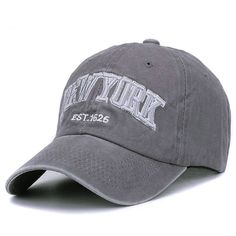 New York Embroidery Baseball Cap - Vintage Washed Cotton Hat Discover the New York Embroidery Baseball Cap - a stylish vintage washed cotton hat. Perfect for outdoor sports and casual wear. Available in various colors. Product Description: Elevate your style with the New York Embroidery Baseball Cap, crafted from 100% sand-washed cotton for a soft, comfortable feel. This vintage dad hat features an adjustable strap for a perfect fit and is ideal for both men and women. The classic New York embroidery adds a trendy touch, making it a must-have accessory for outdoor sports and casual outings. Key Features: Strap Type: Adjustable Pattern Type: Letter Style: Casual Hat Size: 6 7/8, 7, 7 1/8, 7 1/4, 7 3/8, One Size Gender: Unisex Department Name: Adult Material: Acrylic, Polyester, Cotton, Faux Ny Cap, Trendy Caps, New Retro Wave, Spring Hats, Baseball Caps Fashion, Blue Army, Vintage Cap, Sports Caps, Fishing Gear