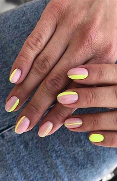 Nagellack Trends, Nails 2020, Neon Nails, Minimalist Nails, Manicure Y Pedicure, 가을 패션, Perfect Nails