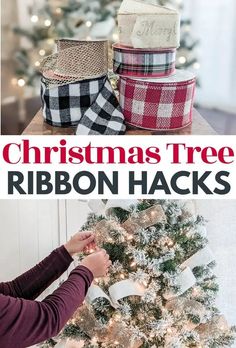 christmas tree ribbon hacks are the perfect way to decorate your holiday tree this year