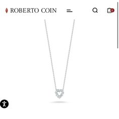 18k Gold ~ Approx 0.11 Total Caret Weight ~ 18” Chain I Was Gifted This Beautiful Necklace. I Just Don’t Wear It Enough And Have Another Piece On My Eye. Happy To Find A Home For This Beautiful Piece Https://Robertocoin.Com/En-Us/Product/Heart-Pendant-With-Diamonds-2/ Luxury Heart Pendant Necklace For Formal Occasions, Luxury Heart Pendant Diamond Necklace For Formal Occasions, Luxury Heart Cut Single Diamond Necklaces, Elegant Heart Shaped Diamond Necklace For Formal Occasions, Elegant Heart Shaped Diamond Necklace For Formal, Luxury Diamond White Necklace With Heart Charm, Elegant Formal Diamond Necklace With Heart Charm, Formal White Gold Heart Necklace With Single Cut Diamonds, Formal Diamond White Necklace With Heart Charm