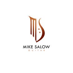 the logo for mike sallow guitar, which is designed to look like an instrument