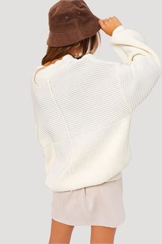 Embrace the perfect blend of comfort and style with our Ribbed Knit Sweater, designed for the modern woman who craves both coziness and chic sophistication. Imagine wrapping yourself in a cloud of softness that hugs your curves in all the right places, while exuding an effortless elegance that turns heads wherever you go. This isn't just any sweater; it's a statement piece that whispers luxury and screams versatility. As you slip into its sumptuous embrace, feel the premium rib-knit fabric cares Trendy Knit Sweaters, Knit Sweaters, Ribbed Knit Sweater, Effortless Elegance, Beige Sweater, Cozy Fashion, Sheer Fabrics, Cozy Sweaters, Look Chic