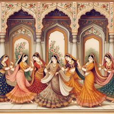 Indian Dance Painting, Rajasthani Folk Art Painting, Pattachitra Paintings, Madhubani Paintings, Mughal Art, Ancient Indian History, Mughal Miniature Paintings