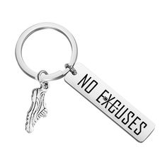 PRICES MAY VARY. ❤Material: Stainless Steel, it is hypo allergenic, it doesn't rust, change colour or tarnish and it is lead free and nickel free. ❤Size: bar: 5cm(1.97")*1.2cm(0.47"), keyring diameter: 3cm(1.18"). ❤Package: This Keychain will arrive in a velvet bag ready for gift giving. Prefect gift for runners, cross country teams, marathon team member, track and field teams, coaches, or your training buddy. Engraved with the sentence " NO EXCUSES ". 

Thank you for visiting CHOORO Jewelry. We Coaches Gift Ideas Cross Country, Xc Coach Gift Ideas, Cross Country Coach Gift Ideas, Cross Country Gift Ideas, Gifts For Coaches, Cross Country Gift, Gifts For Marathon Runners, Cross Country Coaching, Gift For Runners