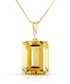 6.53 ctw Natural Honey Citrine 14k Gold Rectangle Pendant With Chain View 1 Tanzanite Bracelet, Tanzanite Earrings, Citrine Pendant, Citrine Necklace, Solid Gold Necklace, Sapphire Pendant, White Gold Necklaces, Citrine Stone, Rose Gold Necklace