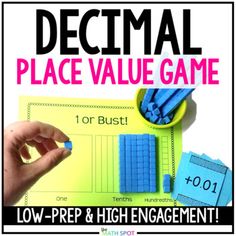 a place value game for students to play