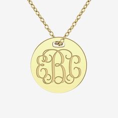 Included: 1 Chain(s)Features: Personalized, EngraveableJewelry Closure: Spring Ring ClaspLink Construction: SolidMetal Color: YellowChain Length: 18 InchChain Width: 1.25 MillimetersPendant Length: 16mmPendant Width: 16mmChain Construction: CableCare: Wipe CleanMetal: 24k Gold Over SilverNecklace Type: Pendant NecklacesAssembled in the US from Imported Materials Gold Name Necklace With Round Pendant For Anniversary, Gold Initials Jewelry As A Gift For Mom, Gold Monogram Charm Necklaces For Mother's Day, Gold Round Pendant Name Necklace For Personalized Gift, Classic Gold Engraved Charm Necklaces, Gold Round Pendant Name Necklace As Personalized Gift, Gold Name Necklace With Round Pendant For Personalized Gift, Gold Round Pendant Name Necklace As Gift, Gold Monogram Charm Necklace For Mother's Day