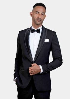 Jacket & pants included. Vest optional. Delivered in just 3 weeks. Free shipping. Covered by our Free Remake Guarantee. Complete the look with Shirts, Ties & Squares. Tuxedo Suits For Black-tie Gala Events, Tuxedo With Suit Collar For Gala, Classic Black Blazer For Wedding, Fitted Tuxedo For Gala, Gala Tuxedo With Suit Collar, Notch Lapel Tuxedo For Black-tie Gala Events, Notch Lapel Tuxedo For Black-tie Events, Tuxedo Blazer For Black-tie Gala Events, Black Tuxedo With Pressed Crease For Evening