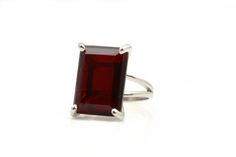 Simple yet stunning, this gorgeous Garnet stone ring is crafted in a 14k rose gold setting. A truly splendid Garnet birthstone ring you can add to your jewelry collection or give as a birthstone jewelry gift for a loved one. Garnet is a January birthstone and the stone for 2nd wedding anniversary. ☛ 𝒜𝐵𝒞 - Add Engraving - https://etsy.me/2ZSRjhu ☛ Ring size - Select the size you would like from the drop down menu ♥ Gemstone Type - Garnet (Lab created) ♥ Gemstone Size - 13x18mm ♥ Gemstone Cut - Elegant Faceted Crystal Ring, Elegant Formal Faceted Ruby Ring, Elegant Rectangular Ruby Ring With Polished Finish, Elegant Ruby Ring With Rectangular Polished Finish, Elegant Faceted Ruby Ring For Formal Occasions, Elegant Octagon Crystal Promise Ring, Formal Ruby Ring With Rectangular Stone, Elegant Rectangular Birthstone Ring For Gift, Elegant Crystal Ring With Rectangular Stone For Promise