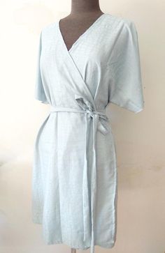 Wrap Dress. Kimono Dress. Summer wrap dress. Linen Wrap | Etsy Elegant Short Sleeve Wrap Dress For Daywear, Elegant Wrap Dress With Kimono Sleeves For Beach, Knee-length Faux Wrap Dress For Work, Formal Short Sleeve Wrap Dress With Tie Waist, Chic Fitted Wrap Dress With Kimono Sleeves, Summer Formal Faux Wrap Dress, Formal Faux Wrap Summer Dress, Formal Summer Faux Wrap Dress, Summer Formal Midi Dress With Faux Wrap