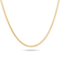 Stone and Strand 14K Yellow Gold Flat Arrow Chain Necklace Close Up Image Gold Curb Chain Necklace In Fine Jewelry Style, Gold Box Chain Necklace For Everyday Luxury, Classic Delicate Chain Jewelry, Classic Curb Chain Jewelry For Everyday Luxury, Fine Jewelry Curb Chain Necklace For Everyday, Fine Jewelry Necklace With Curb Chain For Everyday, Classic Gold Plated Box Chain Necklace, Minimalist Curb Chain Necklace For Anniversary, Gold 14k Chain Necklace For Everyday Luxury