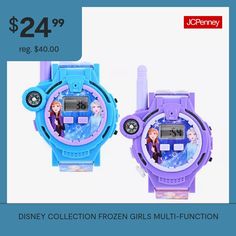 two watches with frozen girls on them for $ 24 99