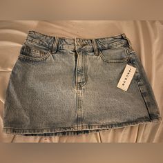 Mini Skirt Ella In Medium Indigo Viral One On Tiktok Nwt Thought I Was Skinny Enough Ig Not! Pacsun Jean Skirt, Cute Jean Skirts, Sza Concert, Impulsive Ideas, Megan Moroney, Mini Jean Skirt, Jean Skirt Outfits, Concert Fit, Xmas Wishlist