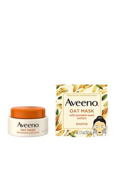 Aveeno Oat Face Mask with Soothing Seed Extract and Feverfew Extract Rebalance and Hydrate Skin, Paraben Free, Phthalate-Free, Pumpkin, 1.7 Oz #FaceMask #Soothing #HydrateSkin #Pumpkin #SkinCare Oatmeal And Honey Face Mask, Oats Face Mask Acne, Oat And Honey Face Mask, Orange Mask For Face, Pumpkin Skincare, Oats Face Mask, Pumpkin Skincare Mask, Pumpkin Mask, Skin Care Face Mask