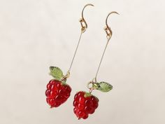 🍇 Add a touch of sweetness to your style with our Handmade Raspberry Earrings! These adorable fruit-inspired accessories are perfect for anyone who loves cute and unique jewelry. Crafted with care, these earrings are a delightful addition to your collection. Embrace the whimsy of nature and express your personality with these charming raspberry earrings! 💫 Cute Fruit Design Earrings, Trendy Fruit Design Drop Earrings, Cute Dangle Earrings With Fruit Design, Cute Fruit Design Drop Earrings, Trendy Dangle Earrings With Fruit Design, Preppy Accessories, Cute Fruit, Wedding Jewelry Earrings, Wedding Earrings