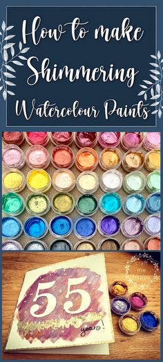 How to make shimmering watercolour paints using just two or three ingredients | Craft me Happy!: How to make shimmering watercolour paints using just two or three ingredients Homemade Watercolors, Diy Watercolor Painting, Resin Jewellery, Watercolor Painting Techniques, Gum Arabic, Diy Watercolor, Watercolor Art Lessons, How To Make Paint, Watercolour Tutorials