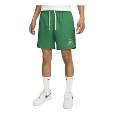 Nike Sportswear Sport Essentials Woven Lined Flow Shorts 'Malachite White' FN7235-365 Green Relaxed Fit Sports Bottoms, Green Athleisure Bottoms With Elastic Waistband, Green Relaxed Fit Gym Bottoms, Green Relaxed Fit Workout Bottoms, Green Relaxed Fit Bottoms For Gym, Green Relaxed Fit Bottoms For Workout, Green Sports Shorts With Elastic Waistband, Green Athletic Shorts With Elastic Waistband For Training, Nike Green Sportswear Bottoms