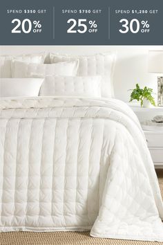 the bedding is up to 25 % off