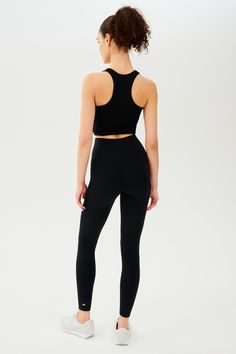 An all new extra waist version of our high waist Airweight legging engineered to fit every curve and flow with your workouts. Our ultra luxe Airweight fabric has a supremely soft hand and second skin comfort. BEST FOR: hot yoga, barre, Pilates. Model is 5’10” and wears a size small. Medium Support Gym Leggings With Contoured Waistband, Gym Leggings With Contoured Waistband And Medium Support, Black Yoga Pants With 4-way Stretch, Athleisure Leggings With Contoured Waistband, Medium Support, Compressive Elastane Leggings With Seamless Construction, Gym Leggings With Compressive Contoured Waistband, Compressive Gym Leggings With Contoured Waistband, Medium Support Leggings With Contoured Waistband For Workout, Compressive Seamless Elastane Leggings