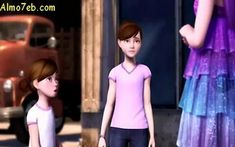 two animated women standing next to each other