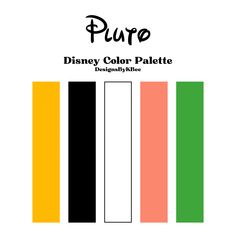 Disney Color Palette, Procreate Pallets, Princess Bracelets, 2025 Bujo, Disney Graphics