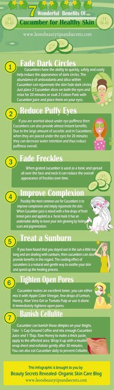 7 Health/Skincare Benefits of using Cucumber. Cucumber Benefits, Amazing Facts, Diy Skin, Health And Beauty Tips, Skin Tips, Beauty Treatments