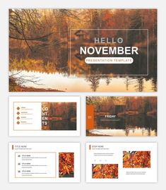 Hello November PowerPoint template is professionally designed with high-res pictures in the background of the Slide Master. The Hello November PPT theme contains embedded background photos and images across multiple title and text slide layouts and will make your presentation stand out. This template is fully compatible with PowerPoint 2007 / 2010 / 2013 / 2016 / 2019 / 365 and works on PC and Mac. It is also compatible with Google Slides, Open Office, Keynote and more. Presentation Features Pro Ppt Theme, November Autumn, Ppt Themes, Hello November, Change Picture, Fall Scrapbook, Background Photos, Open Office, Ppt Template