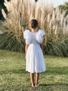 Dress For Toddler Girl, Boho Flower Girl Dress, Girls Birthday Parties, Linen Flower, Boho Flower Girl, Junior Bridesmaids, Toddler Flower Girl Dresses, First Communion Dress, Girl Christening