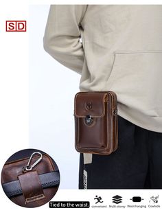 SPECIFICATIONSStyle: CasualStrap Drop: 78cmShape: PillowPattern Type: SolidOrigin: CN(Origin)Model Number: YB075Material Composition: CowhideMain Material: Genuine LeatherItem Type: Waist PacksItem Length: 14cmGender: MENBrand Name: BULLCAPTAIN Male Waist, Waist Bag Men, Pouch Bags, Shoulder Belt, Belt Design, Phone Pouch, Waist Pack, Crazy Horse, Small Chest