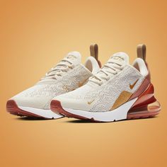 ITEMNike Air Max 270 Light Cream Terra Blush Peach GOLD AH6789-203 Women's Shoes 100% AUTHENTIC GUARANTEED! NO FAKES! NO VARIANTS! CONDITION: Brand new INCLUDED:  Original Box Athletic Shoes Nike, Bleach T Shirts, Nike Air Max For Women, Lv Handbags, Nike Air Max 270, Swag Shoes, Air Max 270, Nike Fashion, Light Cream