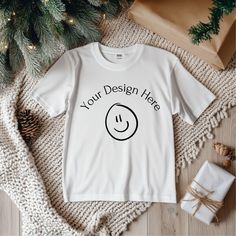 White Relaxed Fit T-shirt With Custom Text, Mock Up White Tshirt, Comfort Color Mockup, White Tshirt Mockup Front And Back, White Tshirt Mockup, Mockup Downloads, Increase Sales, Graphic Editing, T Shirt Mockup