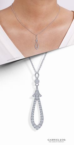 14K White Gold Diamond Pavé Teardrop Pendant Necklace
NK6592W45JJ
#GabrielNY  #UniqueJewelry
 #FineJewelry#GabrielAndCo
#FineJewelry#FashionJewelry#UniqueJewelry
#GiftIdeas
#DiamondJewelry #Jewelry #gabrieljewelry#UniqueGifts 
#Jewelry #Design#HandcraftedJewelry #Elegance
#Necklaces#YellowGold#YellowGoldNecklace
#DiamondNecklace #GoldNecklace
#DiamondPavéTeardrop #TeardropNecklace 
#PendantNecklace #14k #14kWhiteGold
#14kWhiteGoldNecklace Luxury Drop Necklace With Adjustable Chain And Teardrop Pendant, Luxury Tarnish Resistant Teardrop Necklaces, Luxury Teardrop Pendant Necklaces With Cable Chain, Luxury Teardrop Pendant Necklace With Cable Chain, Luxury Sterling Silver Necklace With Marquise Shape, Luxury Silver Marquise Necklaces, Luxury Brilliant Cut Lariat Necklace For Wedding, Luxury Classic Diamond Lariat Necklace, Luxury Classic Marquise Cut Necklace